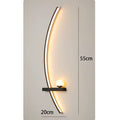 Wall Lamp Nordic Modern Black Gold Minimalist Living Room Sofa Background Wall Decorative Lamp Light Luxury Bedroom Bedside Lamp